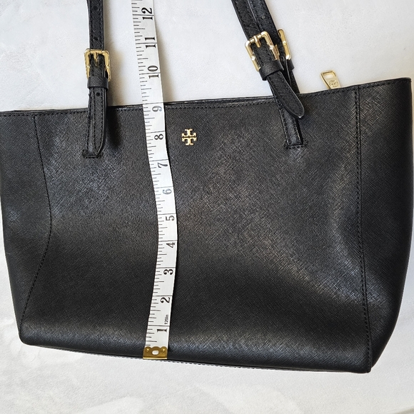 Tory Burch Black Saffiano Leather York Buckle Strap Tote Bag - Picture 4 of 16